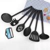 Juego de Seis Piezas de Utensilios de Cocina de Plástico de Nailon con Mango de Nueve Puntos Sartén Antiadherente Espátula Cuchara Herramientas Espátula Cuchara Herramientas de Cocina