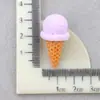 Diadema de Helado Juguete de Comida Pasador Cono Artificial DIY Funda para Teléfono Casera Pegamento de Crema Resina DIY Accesorios de Helado