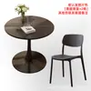 Mesa Redonda Pequena de Lazer para Varanda, Mesa Redonda de Jantar para Casa, Mesa de Centro para Sala de Estar, Mesa Lateral, Mesa de Negociação, Mesa de Centro Comercial