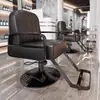 Nuevo Modelo de Silla de Peluquería Reclinable para Corte de Cabello y Afeitado, Asiento Engrosado, Giratoria y de Altura Ajustable, Acero Inoxidable, para Peluquería y Tintes