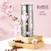 Termo de Bolsillo de Titanio Puro Serie Floral para Hombres y Mujeres de Gama Alta Flor de Cerezo Camelia de Gama Alta para Té Taza de Agua Portátil Titanio