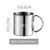 Tazas de Bar de Metal de Acero Inoxidable Vaso de Cóctel Punto Martillado Cobre Chapado Taza Moscow Mule 550ml Gran Capacidad