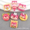 Urso Morango Resina Acessórios Patches Infantis Brinquedos de Comida Decorações de Cola de Creme Maçãs Cristalizadas Capa de Celular Presilhas de Cabelo Feitas à Mão DIY