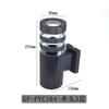 Lámpara de pared exterior de doble cabezal con carcasa de plástico, luz vertical y descendente, E27, impermeable, para exteriores, para colgar en la pared, iluminación de patio, kit de PVC