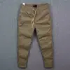 Calças casuais masculinas, novo estilo primavera/outono, marca da moda, corte solto, perna reta, lavagem vintage, calças masculinas básicas e versáteis, calças de moletom masculinas