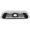 Adecuado para Tacoma Pickup 2012-2015 Parrilla Frontal Negra con Marco Cromado 5310004491