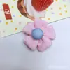Cor de Doce Tecido Flores Pequenas Multicolor Cinco Pétalas Flor Acessórios Broche Bolsa Decoração DIY Tecido Artesanal Atacado