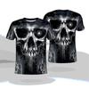 Verão Novo Homens de manga curta moda 3D Digital Tattoo Impressão Loose Casual T-shirt Top personalizado