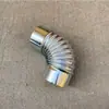 Tubo de Ventilación de Hierro Blanco para Chimenea Estufa Cilindro Estufa de Calefacción Tubo Engrosado Estufa de Leña Caldera Chimenea Ventilación Galvanizada Chimenea