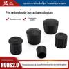Capas Redondas de Borracha para Pés, Capas para Pés de Mesa e Cadeira, Capas para Tubos de Aço Inoxidável, Capas Protetoras para Pés de Móveis, Antiderrapantes e Absorção de Choque