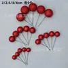 Decoraciones Populares para Pasteles Transfronterizas: Bolas Doradas Ultra-Duras, Bolas Plateadas, Bolas de Espuma, Bolas de Navidad Macaron Frosty, Paquete Mixto de 20 Piezas