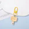Llavero de Perrito Oso Sartén de Simulación de Dibujos Animados Accesorios DIY Perlas Perler Colgante para Bolso Hecho a Mano Colgador de Llaves Divertido