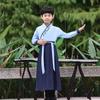 Traje tradicional chino infantil Hanfu para niñas, ropa tradicional china para niños, atuendo de actuación con tres personajes clásicos y reglas de discípulo, traje de actuación de erudito Ruqun