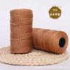 Hilo dorado de tres hebras de seda helada torcido hilo de seda brillante hilo para sombrero tejido a mano DIY hilo para bolso hilo para cojín hilo de seda helada de cuerpo ligero