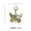 Llavero de Mariposa Retro Americano Moderno Genial Estilo Chica Caliente Milenial Colgante para Bolso Dulce Genial Accesorios para Zapatos Decoraciones para Zapatos