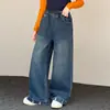 Jeans Novo Estilo Outono para Meninas Médias e Grandes Roupas Infantis Meninas Jeans Rasgado no Tornozelo Estiloso Versátil na Moda