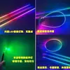 Luz Ambiental para Coche Acrílico LED Luz de Atmósfera Interior Flujo de Agua Multicolor Tira de Luces Decorativa Serpentina Deslumbrante Inteligente