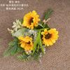 Como la brisa fresca girasol flor artificial manuscrita diseño para el hogar boda ramo de mano decoración de pared transfronterizo CF02012