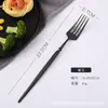 Juego de Cubiertos Portugueses de Acero Inoxidable Cuchillo, Tenedor y Cuchara Occidental Negro Cuchillo para Bistec, Tenedor y Cuchara Juego de Cuatro Piezas