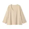 Nuevo Top Suéter de Punto de Manga Larga con Cuello en V Simple, Estilo Europeo y Americano, Temporada Primavera/Otoño 2026, Disponible en 3 Colores Lisos, Suéter de Punto Estilo Vacaciones, Casual
