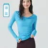 Top Sexy de Un Hombro Delgado para Yoga de Manga Larga para Mujer Otoño Pura Pasión Sexy Elegante Casual Cintura Hombros Descubiertos para Mujer
