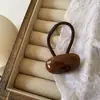 Prático Laço de Cabelo com Botão Versátil Anel de Cabelo de Resina Cor Caramelo Elástico para Rabo de Cavalo Alto Bola de Tendão Elástico Cobertura de Cabelo Acessórios de Cabelo para Mulheres