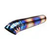Tubo de Escape Modificado para Carro Grelhado de Aço Inoxidável Azul Tubo de Admissão 67-76mm Tambor de Escape Reto de Aço Inoxidável Preto Dourado Tubo de Saída