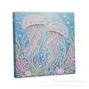 Acessórios de pintura de diamante mais vendidos em todo o mundo: Adesivos de diamante 5D irregulares para DIY com designs de animais marinhos para decoração de interiores, pintura de pérolas
