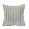 Fábrica atacado estilo nórdico fronha de pelúcia grossa acolchoada simples cor sólida pelo de coelho almofada sofá cabeceira almofada lombar