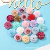Flores Artificiais Materiais DIY Cabeça de Hortênsia Crisântemo Tecido de Seda Flores Falsas Flores Artificiais Flores de Decoração de Casamento Realistas de Alta Qualidade