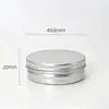 Caixa de Alumínio Rosqueada Branca Fosca 50g D68*A20mm Acessórios para Nail Art Caixa de Joias Caixa de Alumínio Sem Ferrugem Caixa de Embalagem