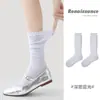 Calcetines Originales Renaissance para Mujer, Nueva Colección Primavera Verano, Calcetines Holgados Estilo Perla Ins, Calcetines Simples Delgados Transpirables de Media Pantorrilla