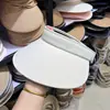 Chapéu de Proteção Solar Feminino Novo Verão Aba Larga Cobertura Facial Chapéu de Sol Anti-UV Topo Vazio Ciclismo Mostrando o Rosto Pequeno Chapéu de Sol