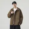 Chaqueta casual de trabajo para exteriores con capucha a prueba de viento estilo japonés para primavera y otoño, unisex