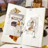 Pegatinas Troqueladas de la Sociedad de Poesía en Papel, Pegatinas para Diario, Pegatinas Impermeables Transfronterizas, Pegatinas para Niños, Pegatinas para Material de Diario de Mascotas
