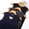 Chaleco Térmico Sin Costuras para Hombre Otoño e Invierno, Camiseta Interior sin Mangas de Felpa Cepillada Doble Cara, Venta al por Mayor y Dropshipping