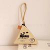 Monedero Triangular de Lona de Mano Festival del Bote Dragón Zongzi Bolsa para Monedas Cambio Mini Regalo Joyería Bolsa Pequeña