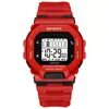 Nuevo Reloj Electrónico Infantil de Tecnología Negra con Pantalla LED Cuadrada Multifuncional Deportivo de Esfera Grande