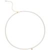 Choker de Alto Padrão Sense Same Pérola Natural Grão Pequeno Retrô Americano Ouro 14K Colar Feminino Senso Girly
