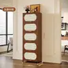 Gabinete Retro Armario de Almacenamiento Estante Simple de Pie Sala de Estar Hogar a Prueba de Polvo Armario de Almacenamiento Multicapa