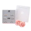 Set de Aretes de Plata Esterlina 925 para Una Semana, Pendientes de Perla de Lujo de Alta Gama, Regalo de San Valentín o Cumpleaños para Novia