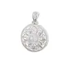 Collar de Cuerda con Brújula de Carácter de la Fortuna para Hombres y Mujeres, Chapado en Plata Hueco Moda Nuevo Estilo Chino Tendencia Nacional Brújula de Ocho Tesoros Colgante con Diseño Tradicional