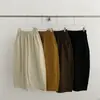 Estilo coreano! Calça Casual Balloon de Algodão Lavado Elástico de Cintura Alta Emagrecedora Outono 2026 para Mulheres