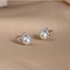 Brincos de Pérola de Água Doce Natural para Mulheres Prata de Lei S925 Nicho Luxo Acessível Brincos de Diamante de Alta Qualidade Brincos para Namorada
