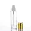 Botellas de Vidrio Grueso Esmerilado para Lociones al por Mayor, Botellas Dispensadoras de Cosméticos Originales y Productos para el Cuidado de la Piel tipo Press-Type para Líquido de Base, Spray, Esencia