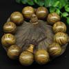 Atacado de fábrica pulseira de rosário de sândalo dourado moda masculina e feminina joias populares artesanato em madeira presente
