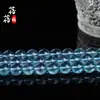 Beibefu Flor Explosão Azul Cristalina Contas Soltas Produtos Semi-Acabados Contas Redondas Cristal Azul Explosão Acessórios para Joias DIY Atacado