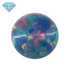 Huagang Gem Round Base Plana Imitação OPAL Gem OPAL Pedra Nua Sintética OP01 Azul Verde