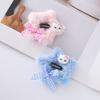 Horquilla de gato de peluche con forma de corazón para niña, accesorio para el cabello con forma de estrella de cinco puntas, estilo BB, para otoño e invierno.