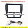 Adequado para 08-12 Subaru Forester Forester Moldura de Navegação de Tela Grande Android Linha Moldura Frontal Modificada Conjunto de Moldura